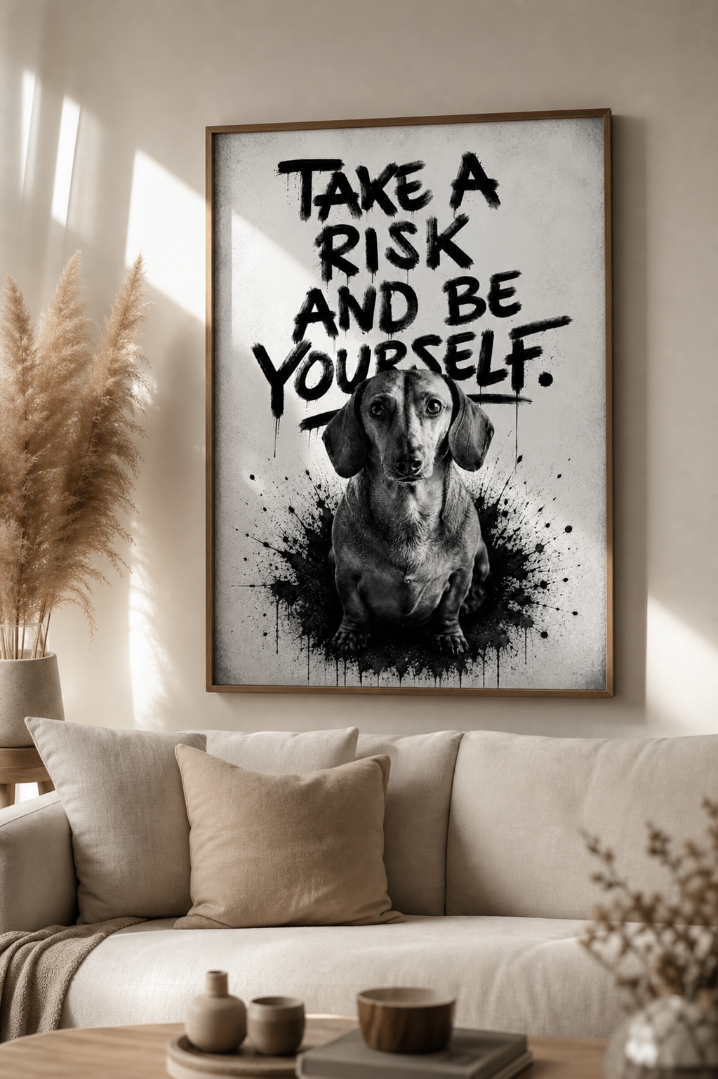 Take a Risk and be yourself – Personalisiertes Poster