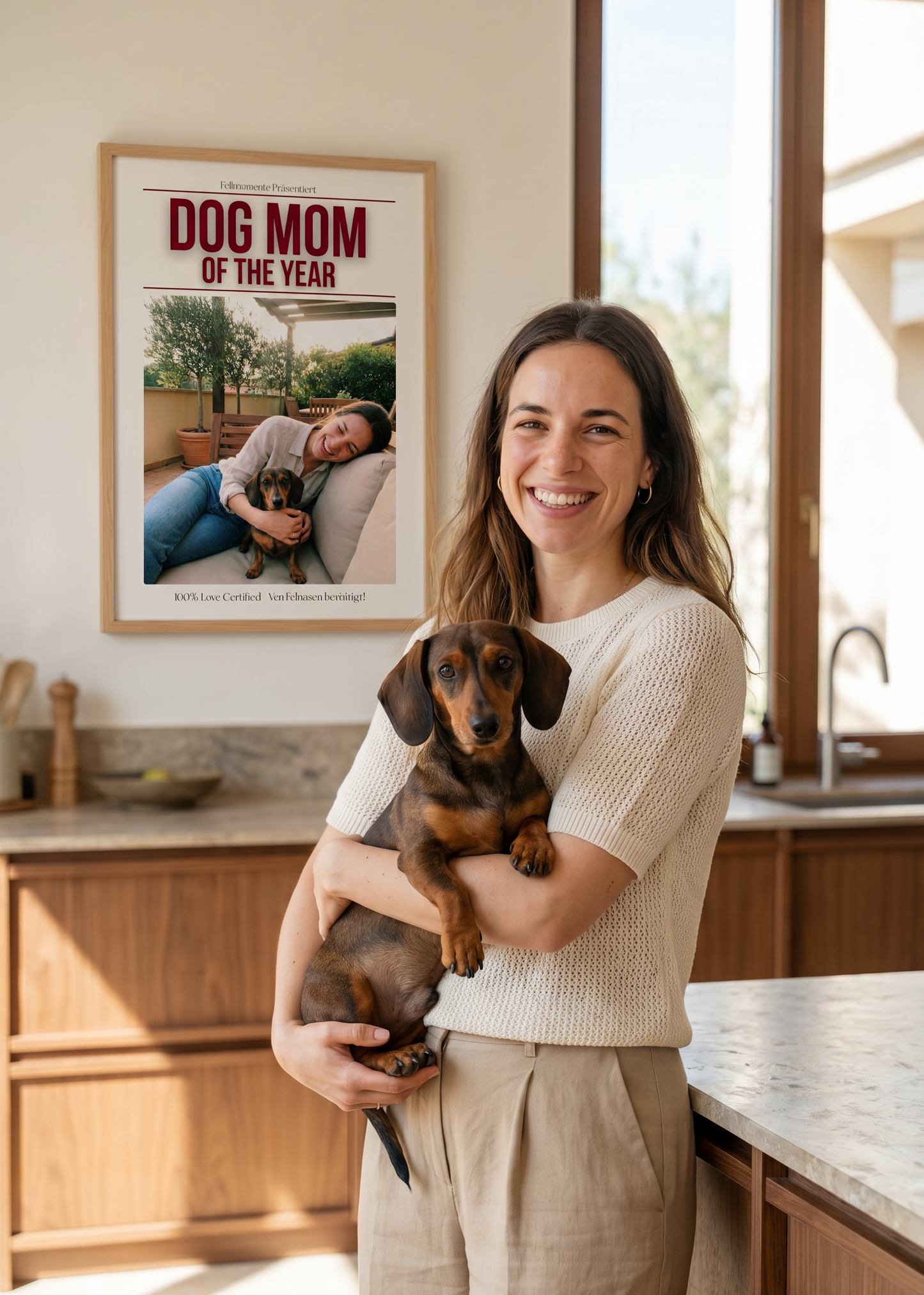 Personalisiertes Hundeportrait Poster – emotionales Geschenk für Hundemamas
