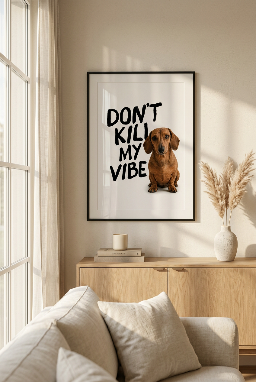 Dont Kill My Vibe Poster – Personalisiertes  Poster