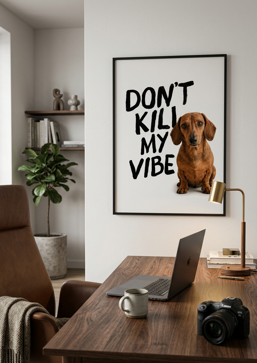 Dont Kill My Vibe Poster – Personalisiertes  Poster