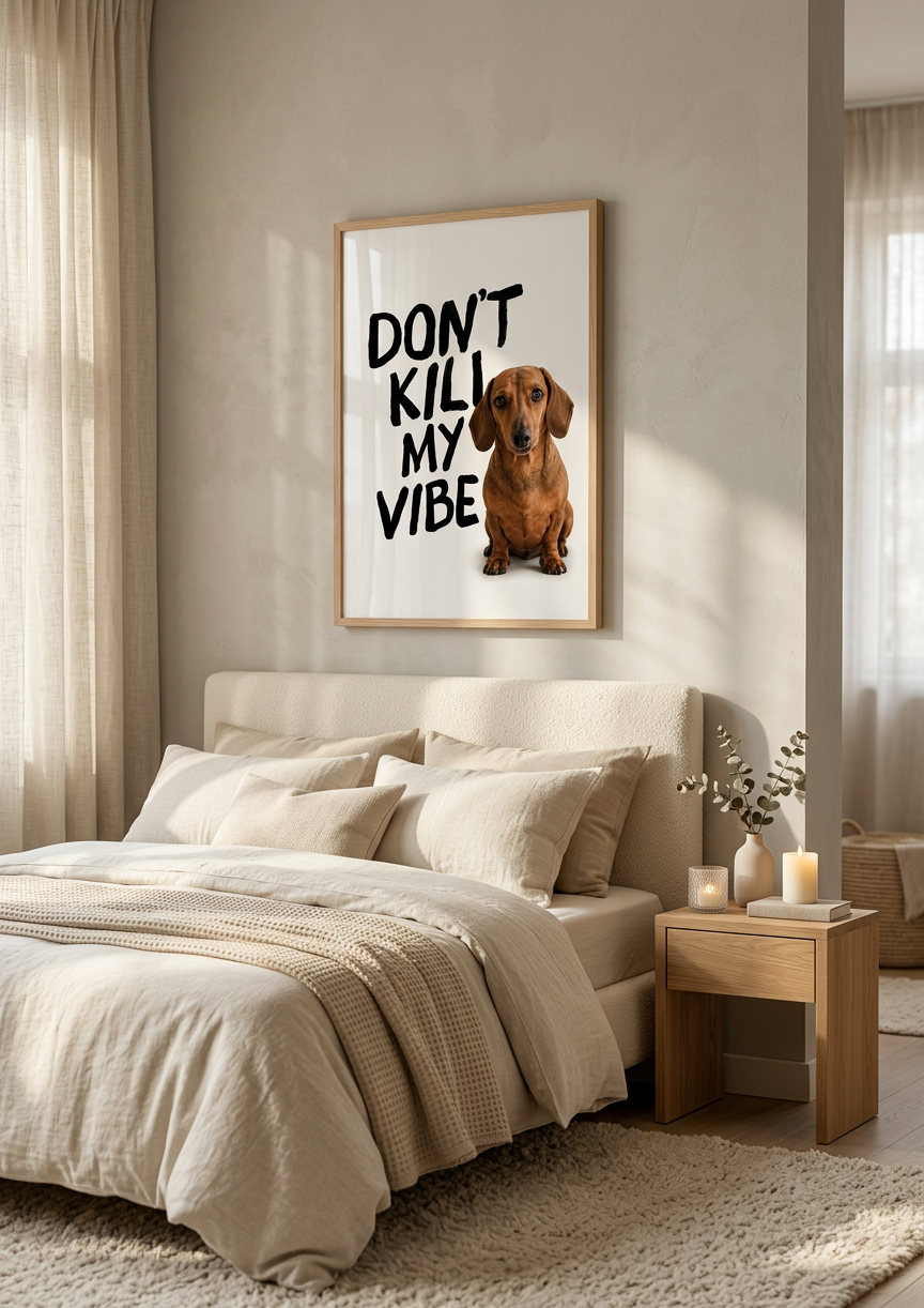 Dont Kill My Vibe Poster – Personalisiertes  Poster