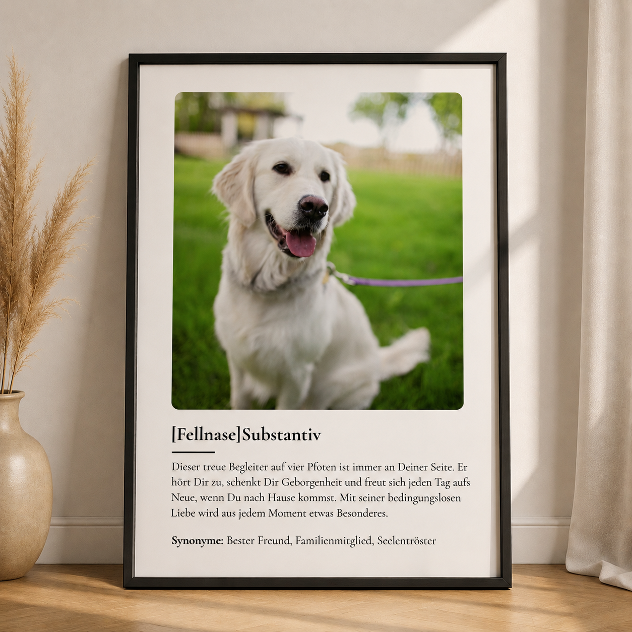 Personalisiertes Haustier Poster – Definition Fellnase